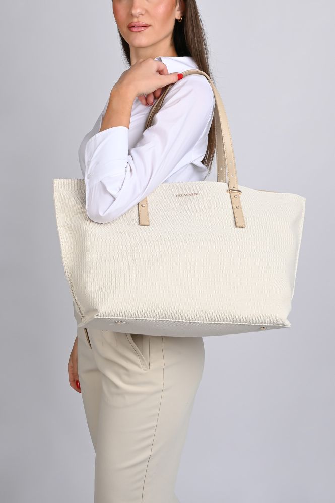 Τσάντα Ώμου Trussardi Lisbona 75B01501 W054 Sand
