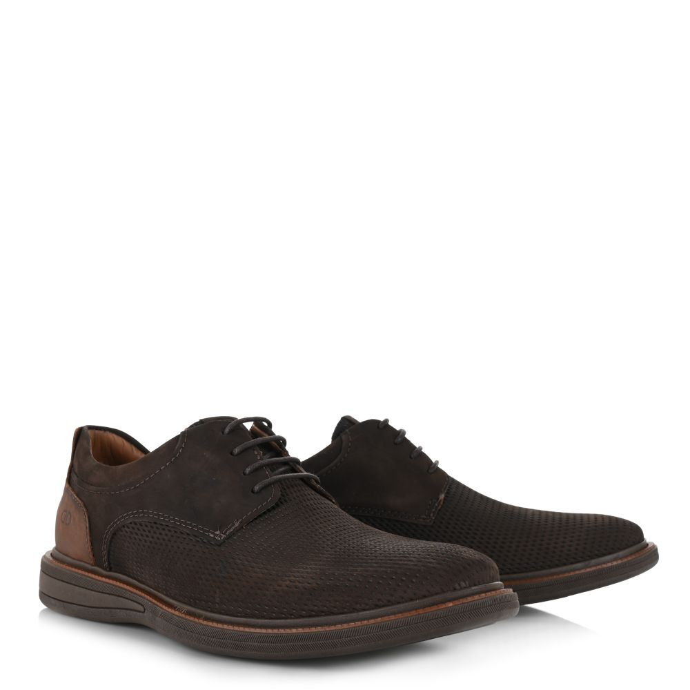 Suede Δερμάτινα Oxford Democrata 273104 007 Cafe