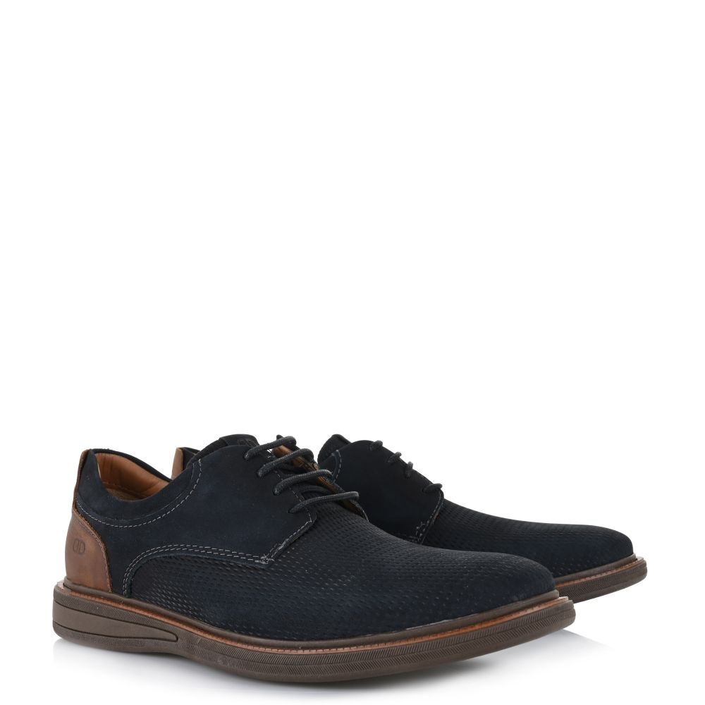 Suede Δερμάτινα Oxford Democrata 273104 006 Navy