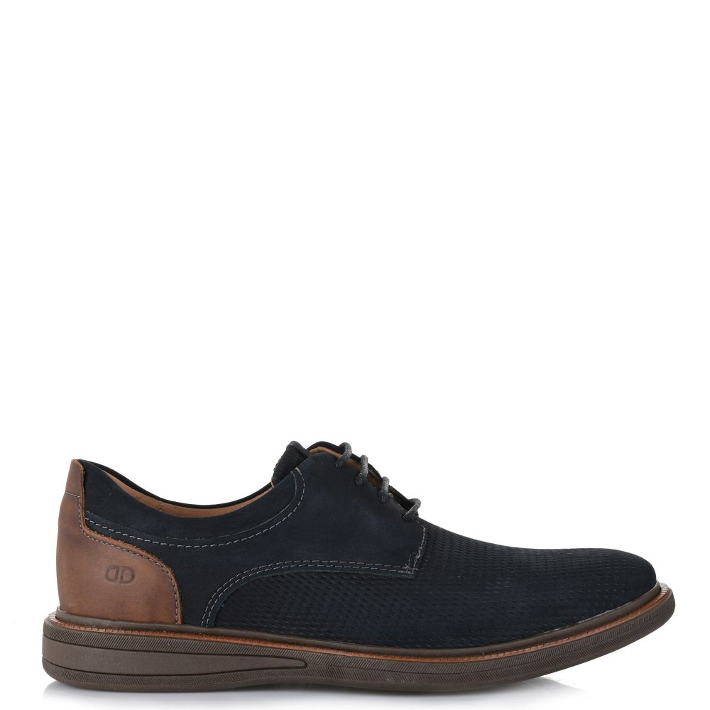Suede Δερμάτινα Oxford Democrata 273104 006 Navy
