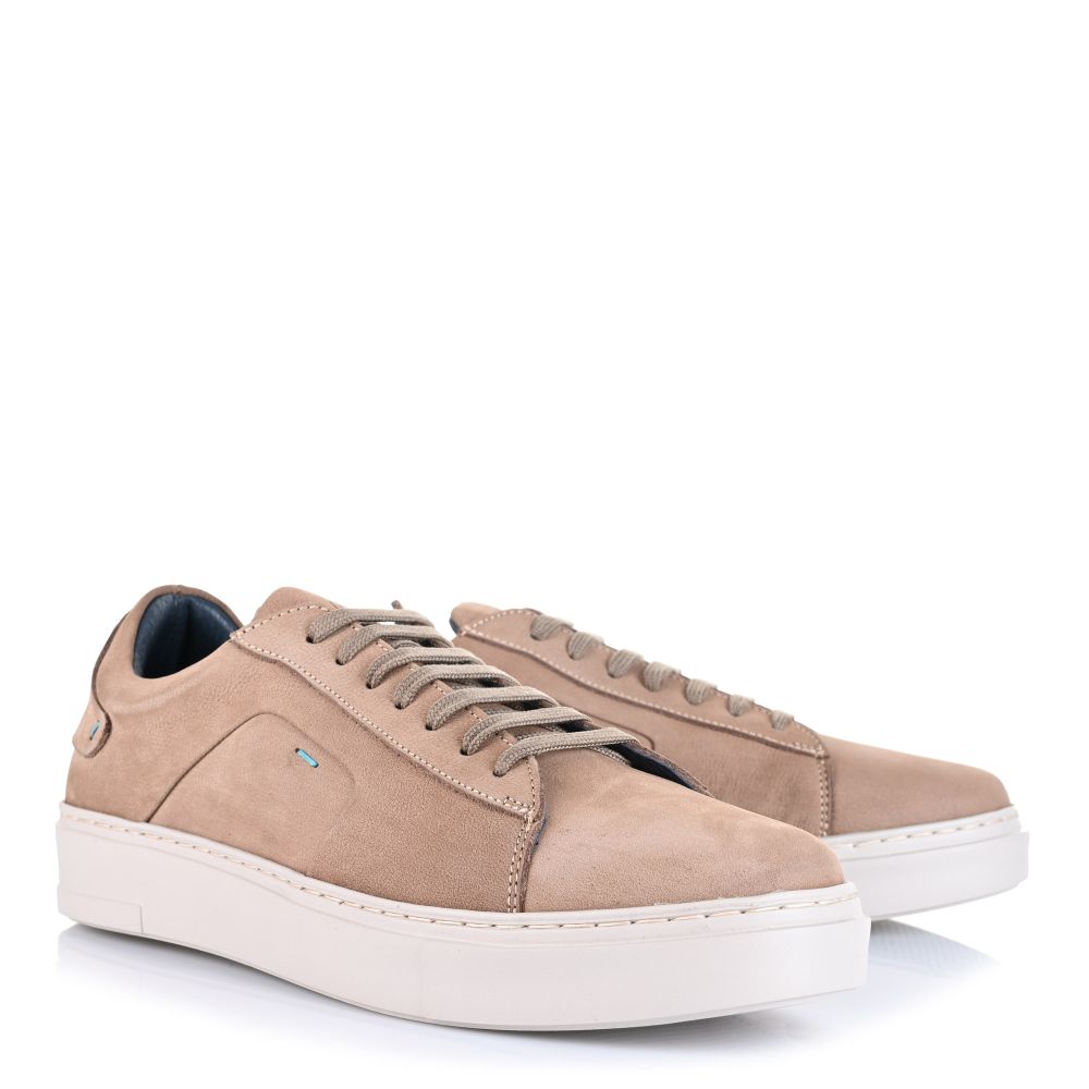 Δερμάτινα Sneakers Unveil 4002 Μπεζ