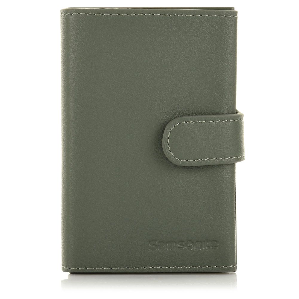 Slide-Up Δερμάτινη Καρτοθήκη-Πορτοφολάκι Samsonite Alu Fit 202 - Slide-Up Wallet RFID 133890-9199 Climbing Ivy