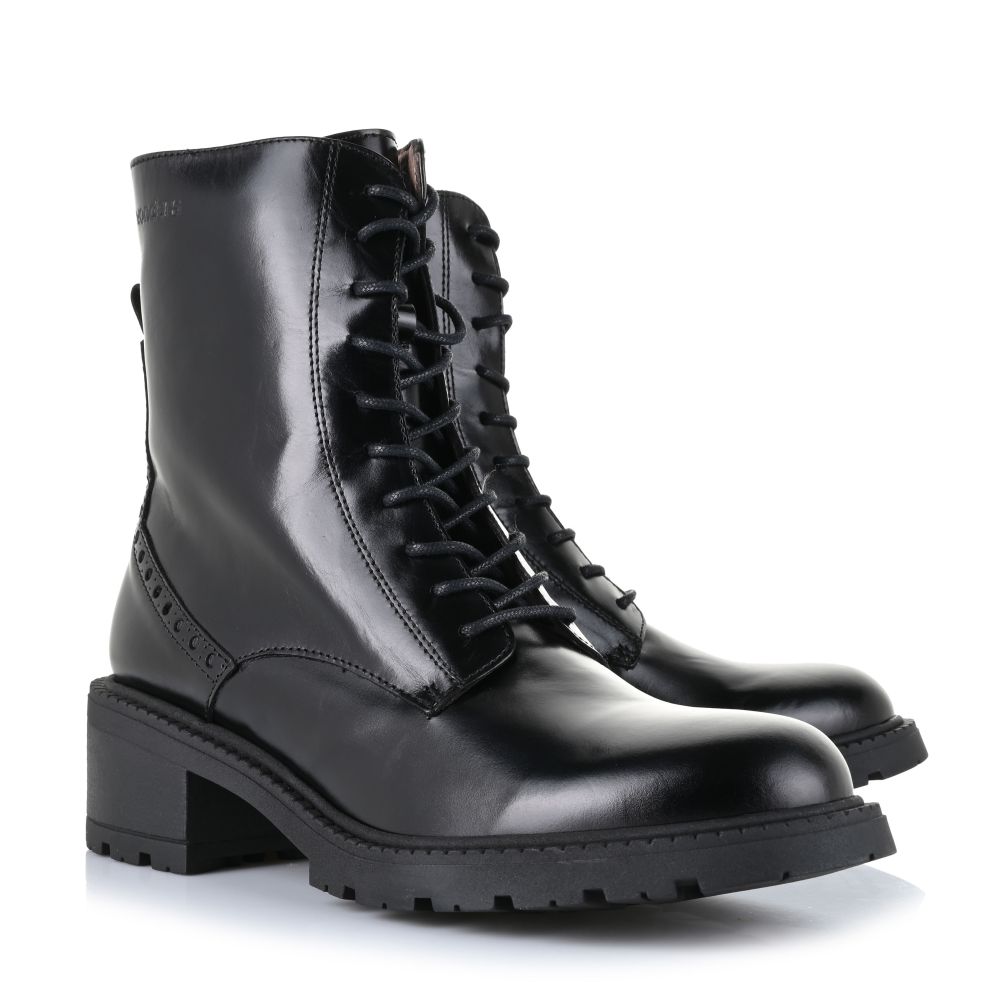 Δερμάτινα Μποτάκια Wonders Azura D-1405 Negro