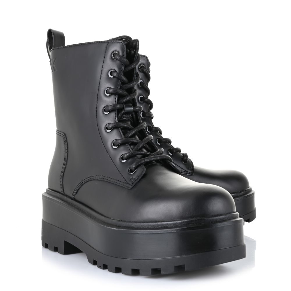 Μποτάκια Calvin Klein Flatform High Lace Up YW0YW01535 0GJ