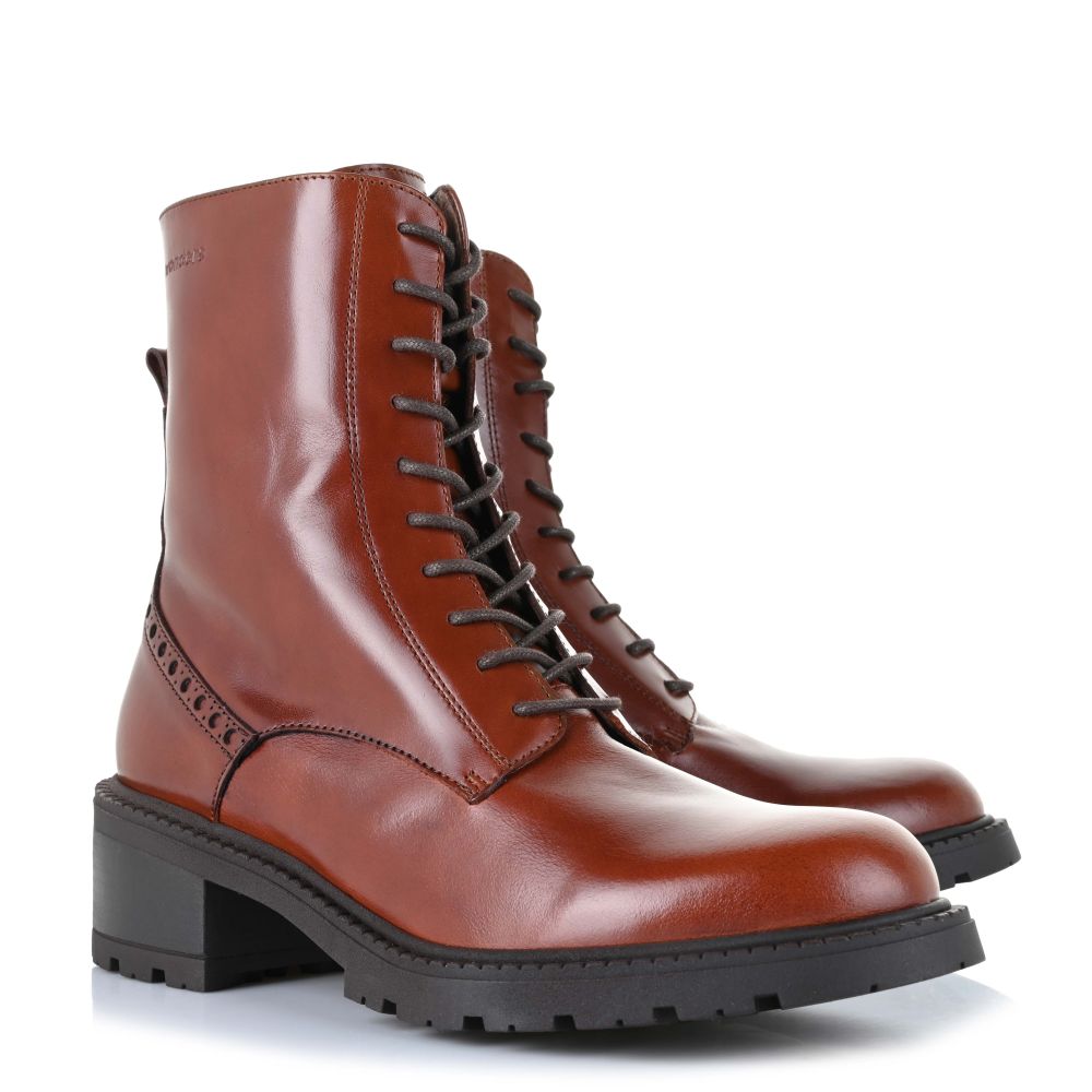 Δερμάτινα Μποτάκια Wonders Azura D-1405 Marron