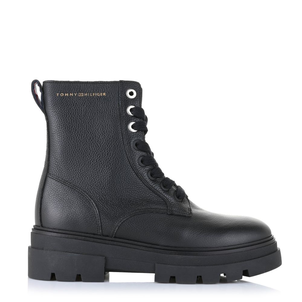 Δερμάτινα Μποτάκια Tommy Hilfiger Bicolor Lace-Up FW0FW08160 BDS