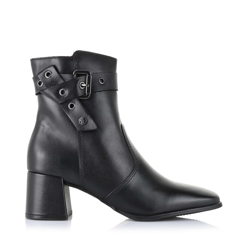 Δερμάτινα Μποτάκια Unveil 362603 8 Black