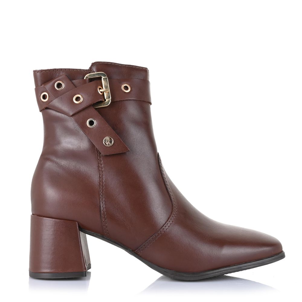 Δερμάτινα Μποτάκια Unveil 362603 1 Brown