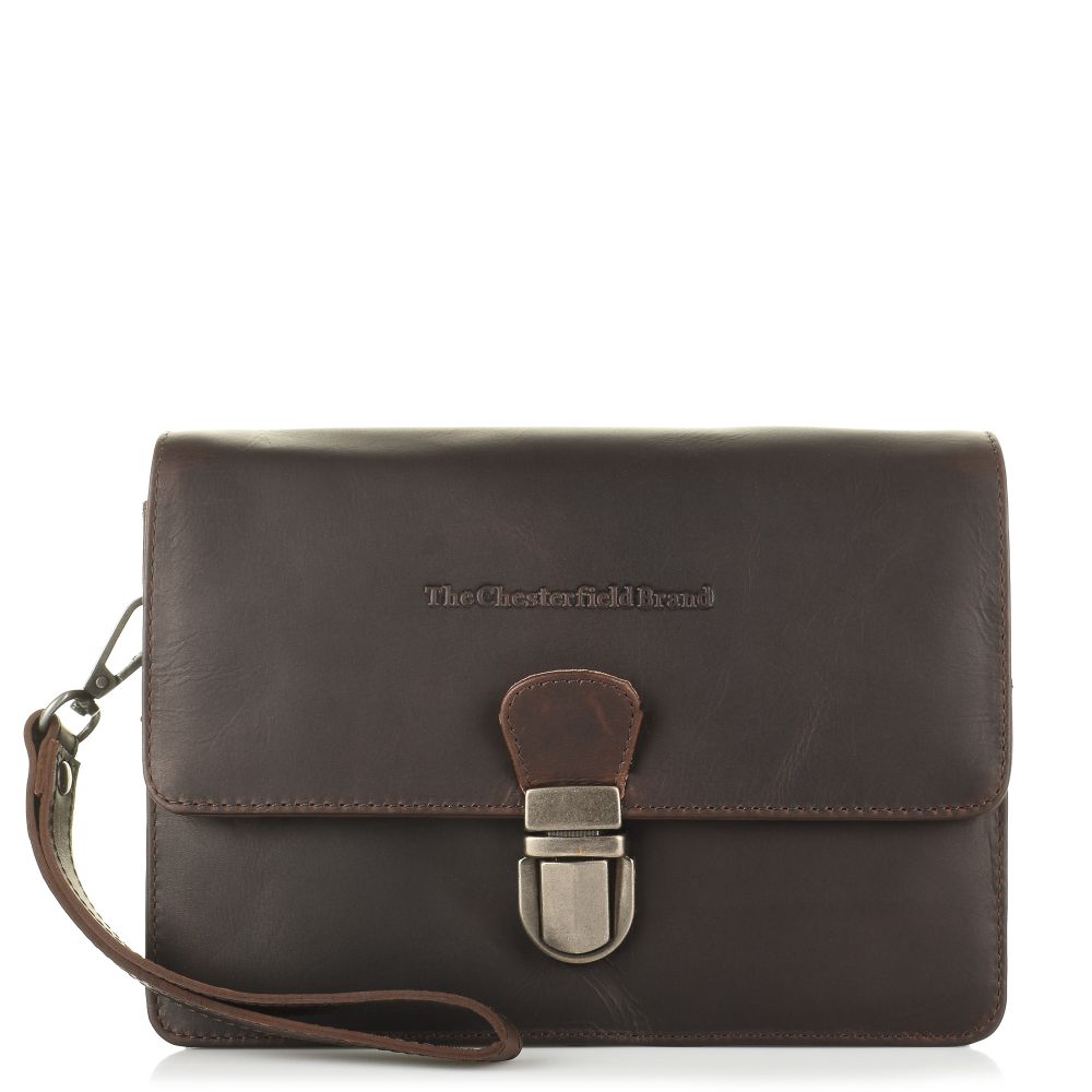 Δερμάτινο Τσαντάκι Χειρός The Chesterfield Brand Lucca C48.1270 01 Brown