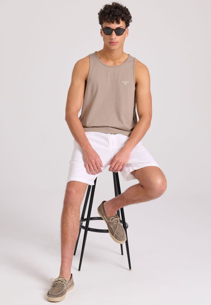 Ανδρικό tank top με logo στο στήθος