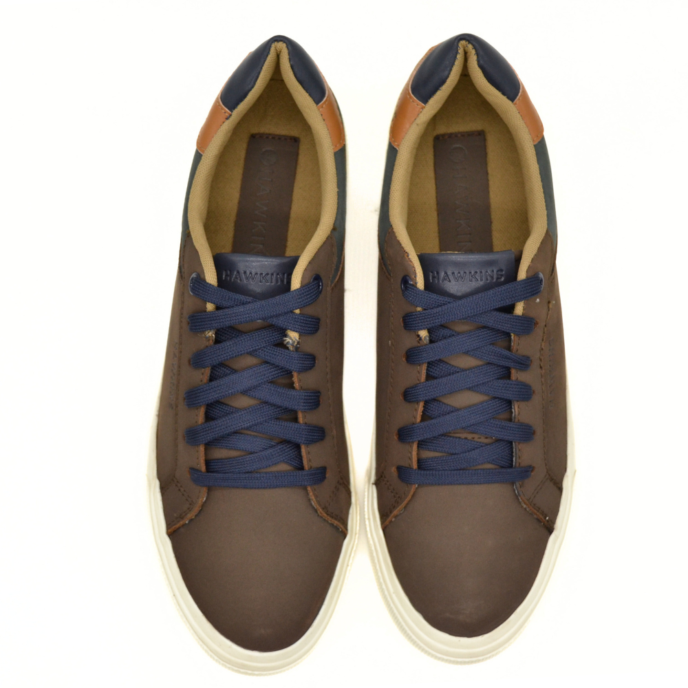 HAWKINS ΑΝΔΡΙΚΟ ΔΕΡΜΑΤΙΝΟ SNEAKER 8425 BROWN