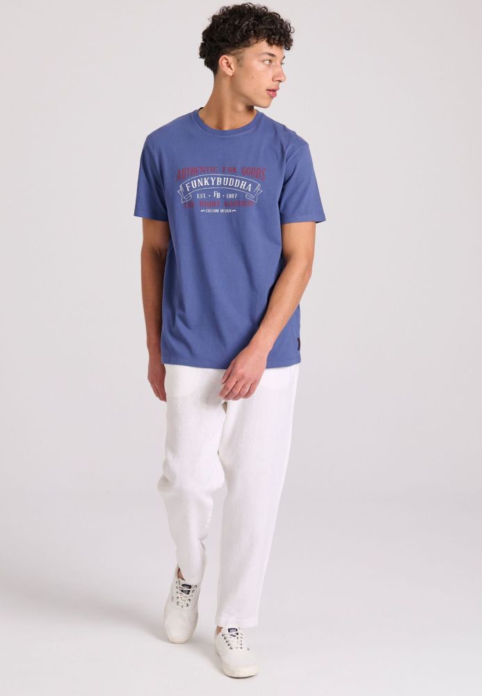 T-shirt με vintage text artwork τύπωμα