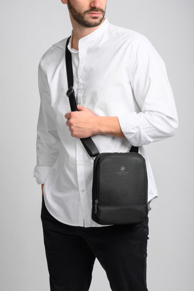 Τσαντάκι Χιαστί Beverly Hills Polo Club Manhattan BH-8460 Nero