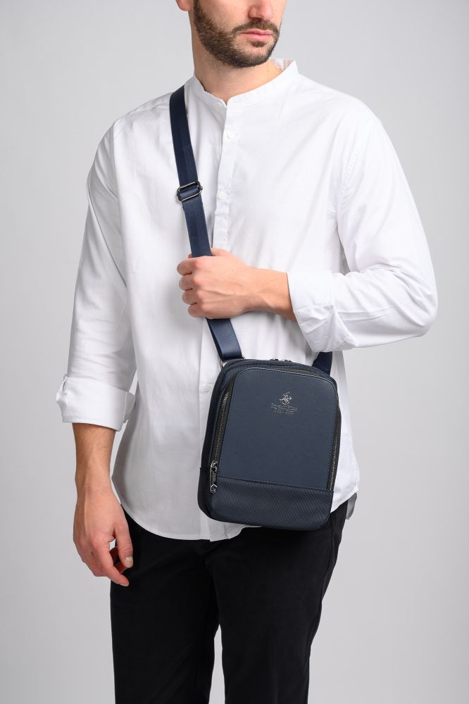 Τσαντάκι Χιαστί Beverly Hills Polo Club Manhattan BH-8460 Blu