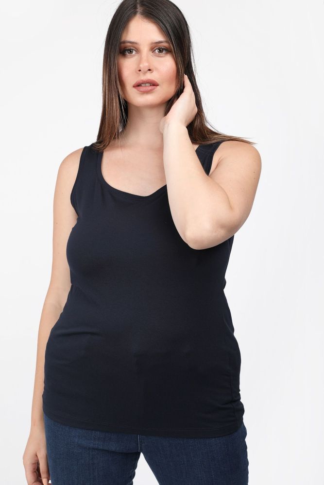 Basic αμάνικο top
