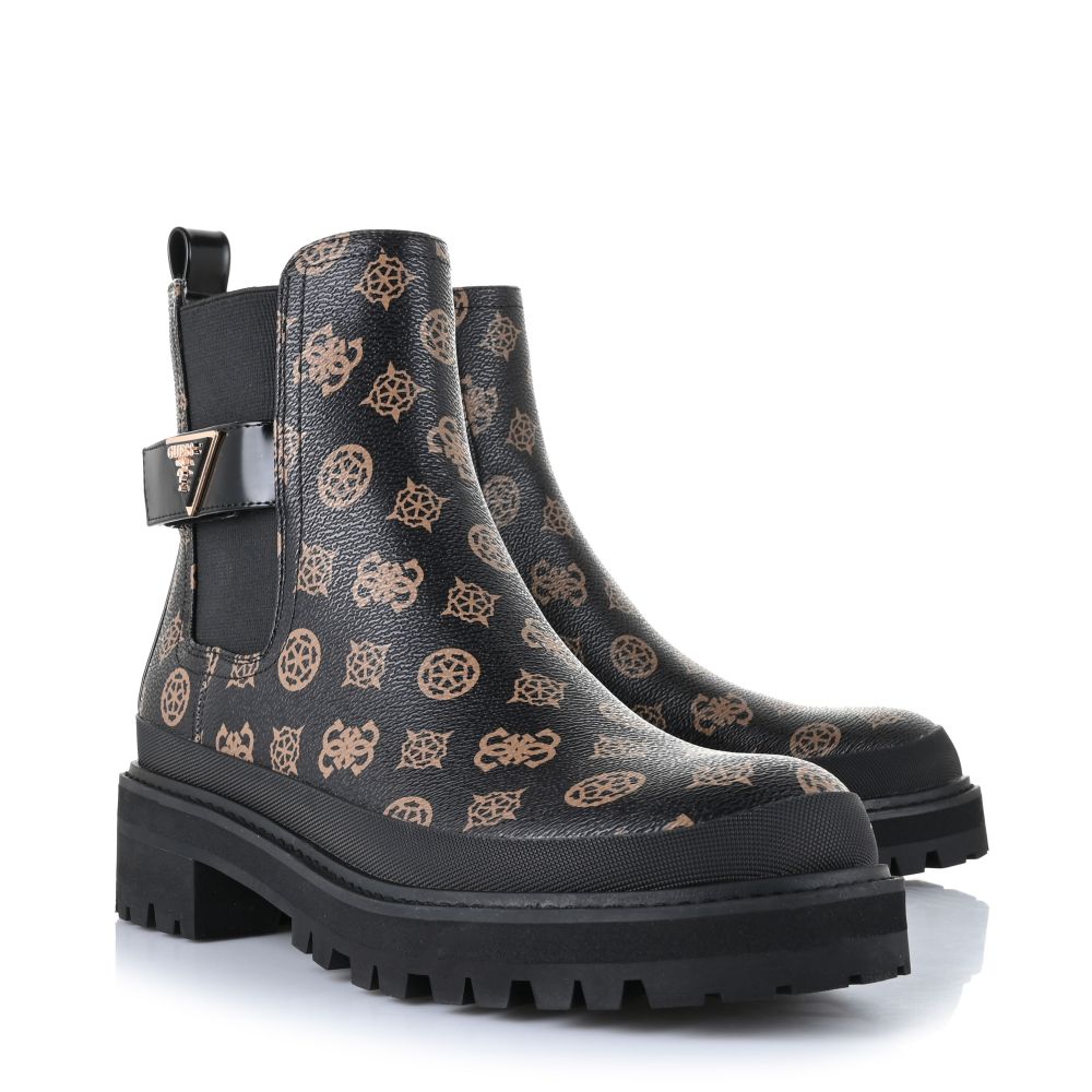 Μποτάκια Guess Bensly FLFBENFAL10 Brown/Black