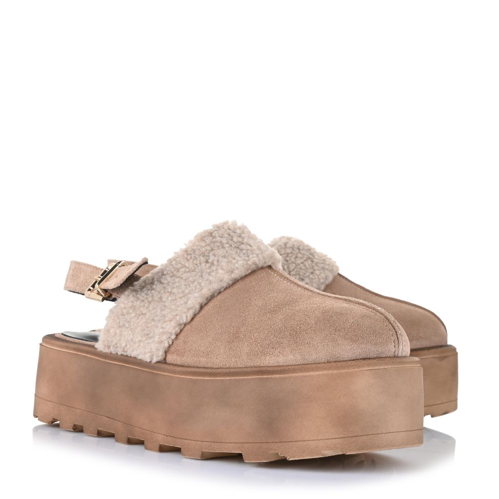 Δερμάτινα Flatform Σαμπό Unveil Ruby Πούρο Καστόρι