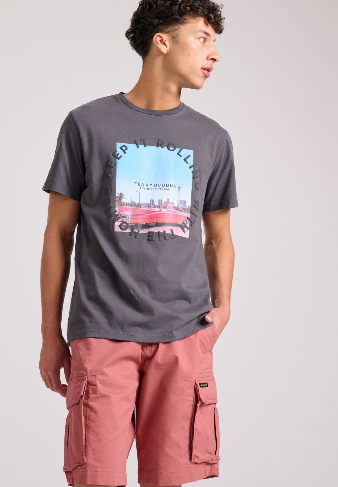 Loose fit ανδρική cargo βερμούδα