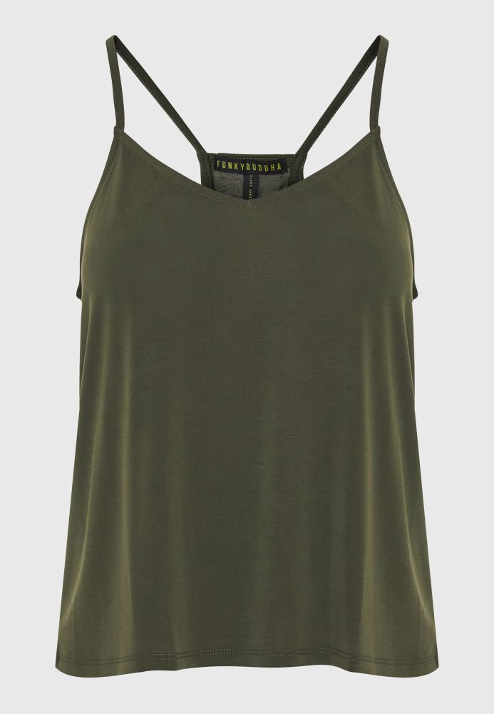 Shell top με ανοιχτή πλάτη