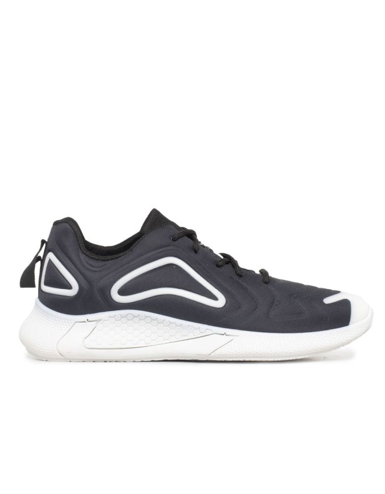 Ανδρικά Sneakers μαύρα με χοντρή σόλα και σχέδιο