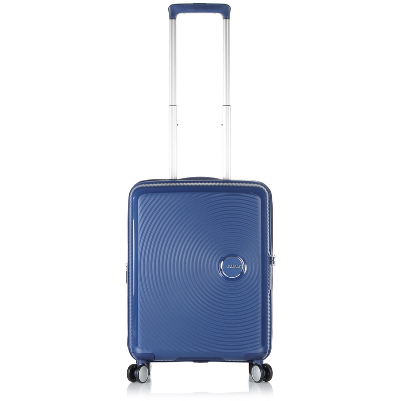 Βαλίτσα Σκληρή Καμπίνας American Tourister Soundbox Spinner 55 EXP Cabin Size 88472-1552 Midnight Navy
