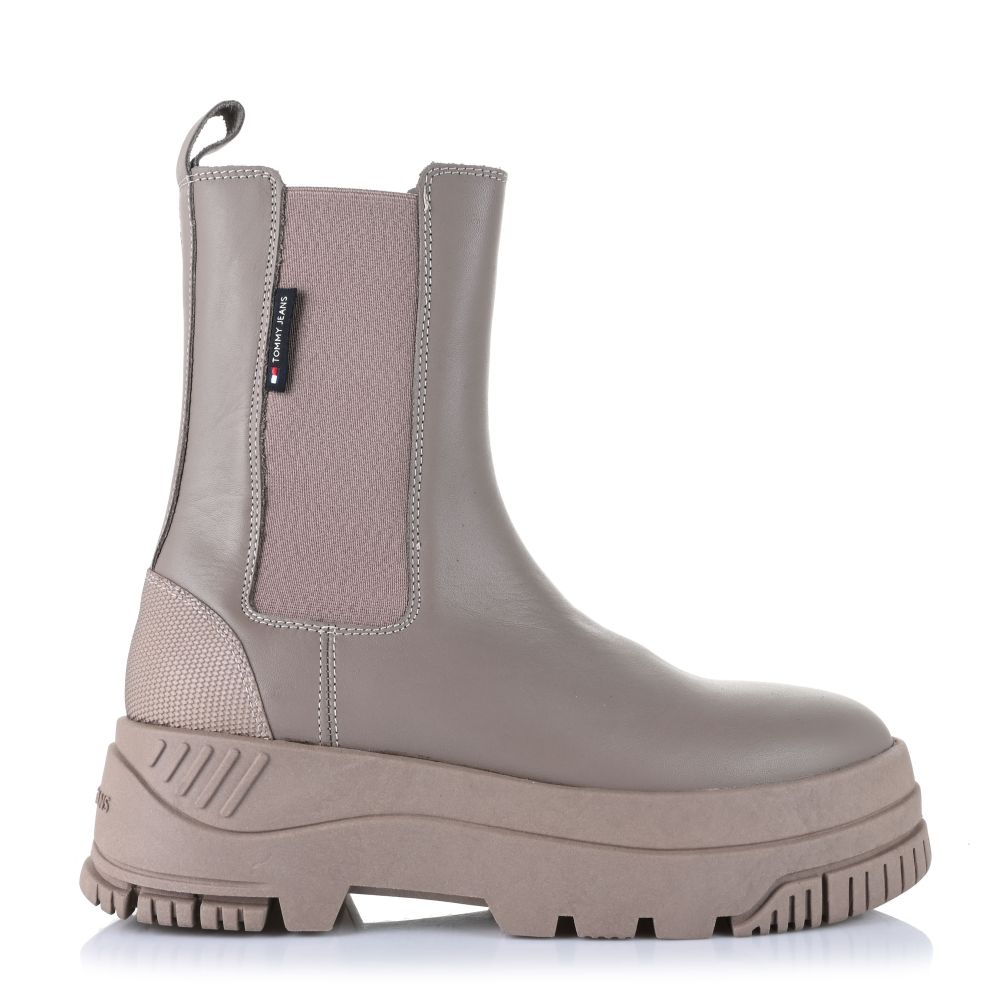 Δερμάτινα Μποτάκια Tommy Jeans Chelsea Flatform EN0EN02597 PKC