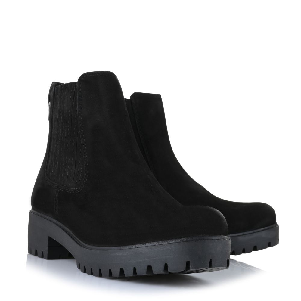 Δερμάτινα Suede Μποτάκια Wrangler Callie Women Mid 20243073.11A Μαύρο