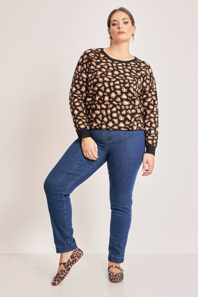 Τζιν Jeggings με ελαστική μέση