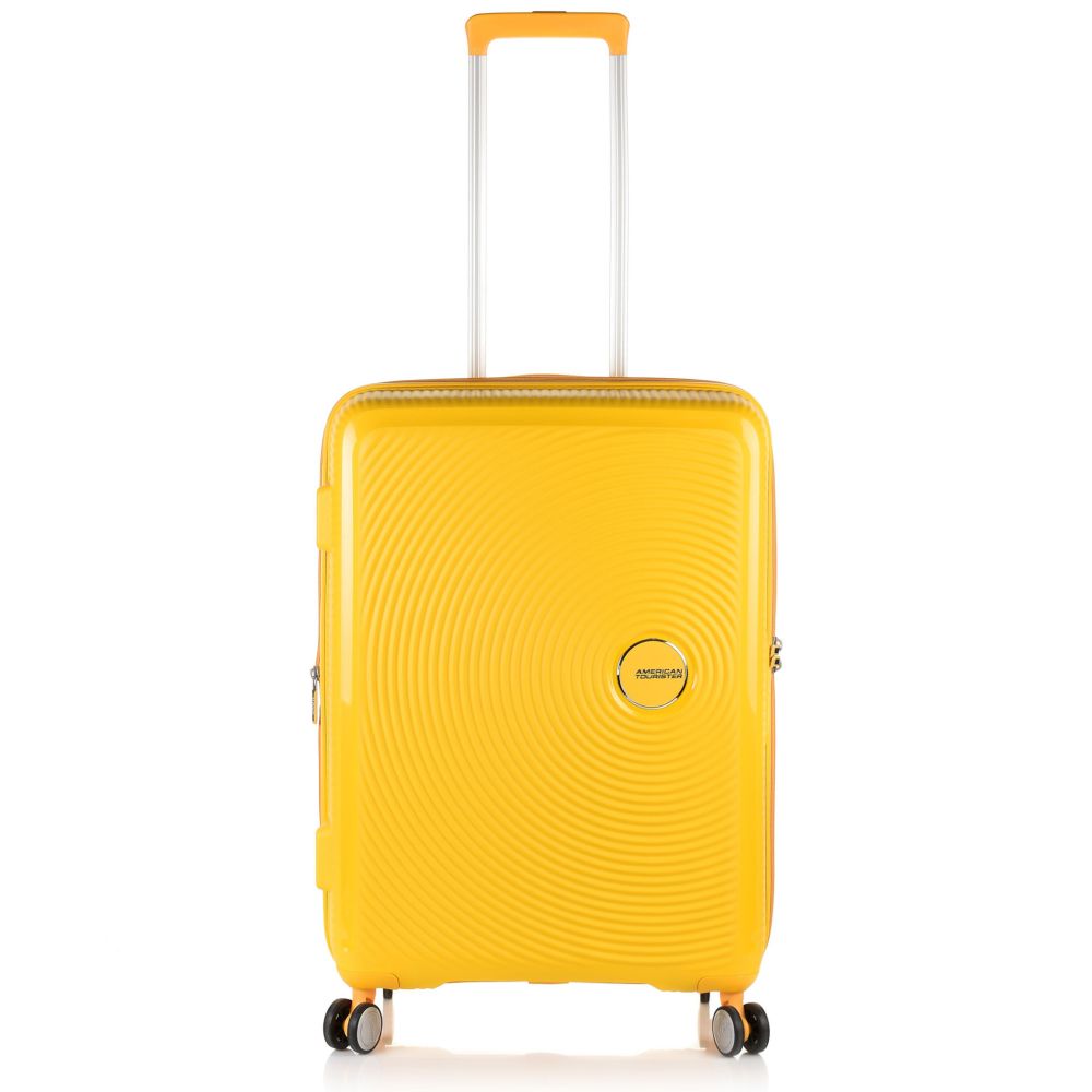 Βαλίτσα Σκληρή American Tourister Soundbox Spinner 67 EXP Medium 88473-1371 Golden Yellow