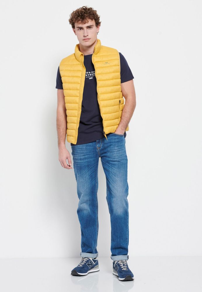 Regular straight fit τζιν παντελόνι