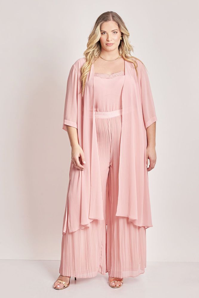 Παντελόνα chiffon πλισέ