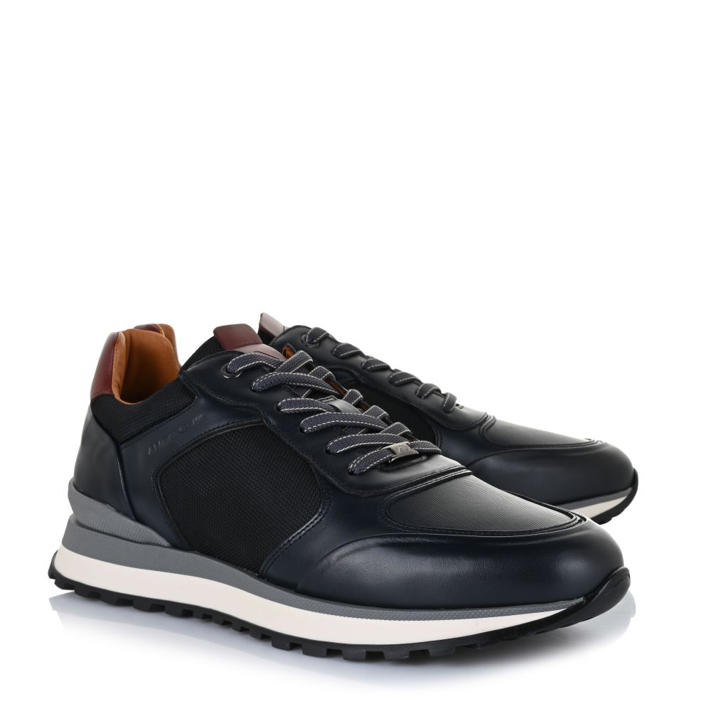 Δερμάτινα Sneakers Ambitious 13140-6566AM Anthracite/Black