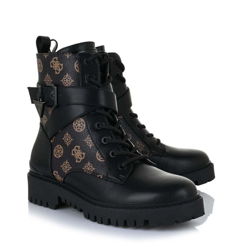 Μποτάκια Ορειβατικά Guess Olsy FLFOLSFAL10 Black/Brown