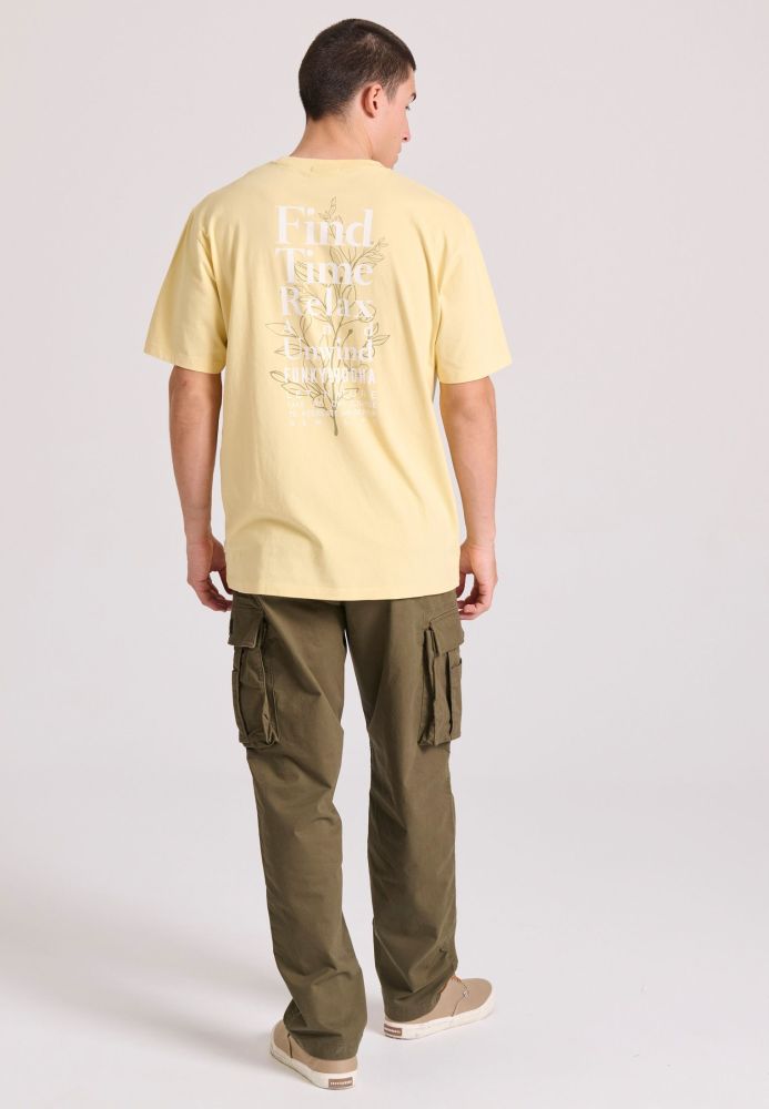 Relaxed fit t-shirt με text artwork από οργανικό βαμβάκι