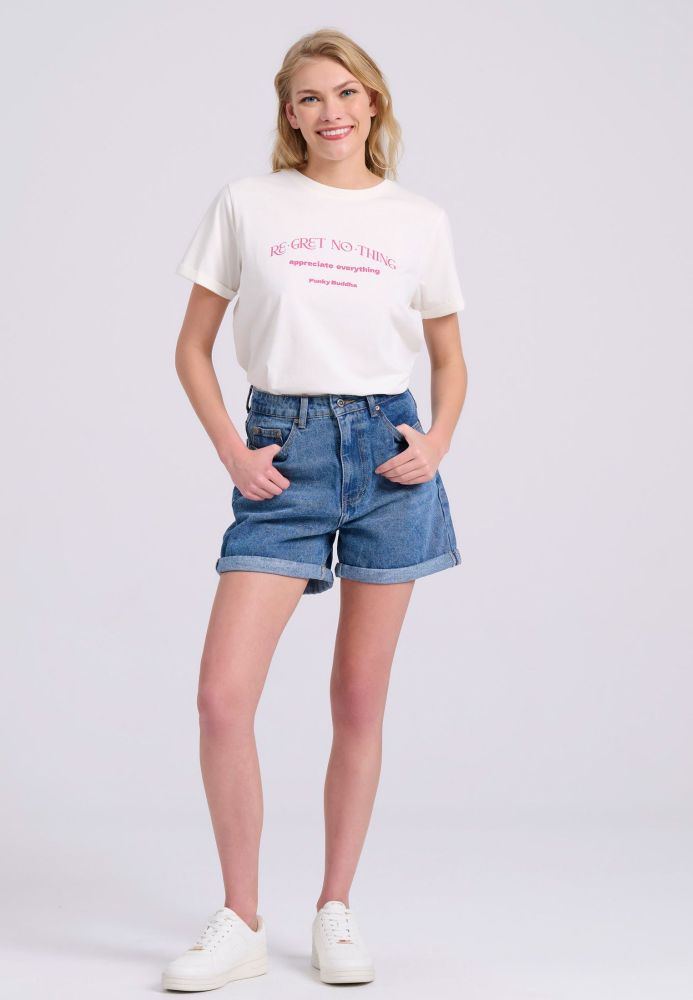 Organic cotton t-shirt με τύπωμα στη πλάτη