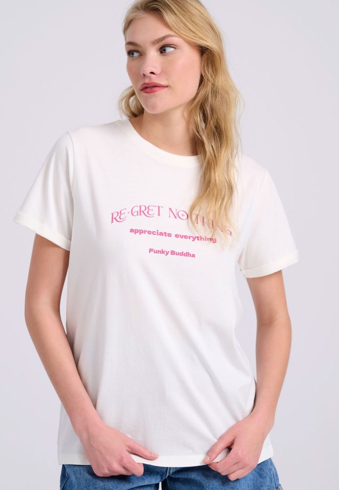 Organic cotton t-shirt με τύπωμα στη πλάτη