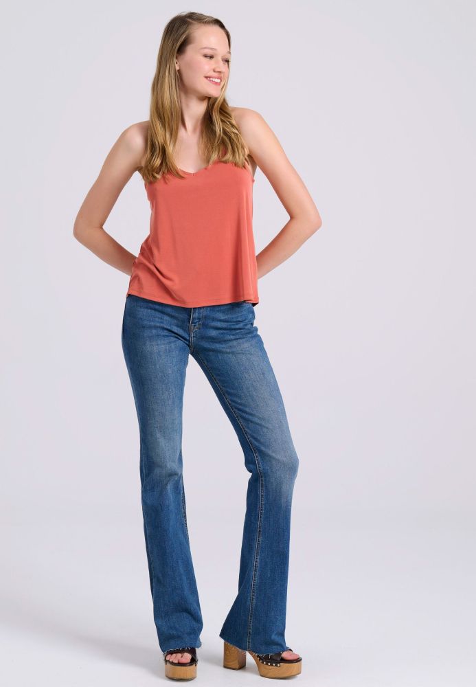 Shell top με ανοιχτή πλάτη