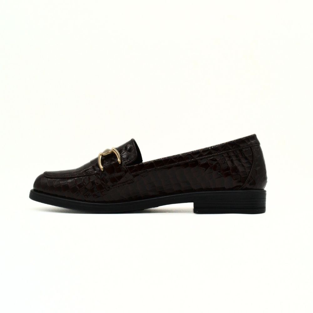 HAWKINS ΓΥΝΑΙΚΕΙΑ LOAFER 920 ΜΠΟΡΝΤΩ ΚΡΟΚΟ