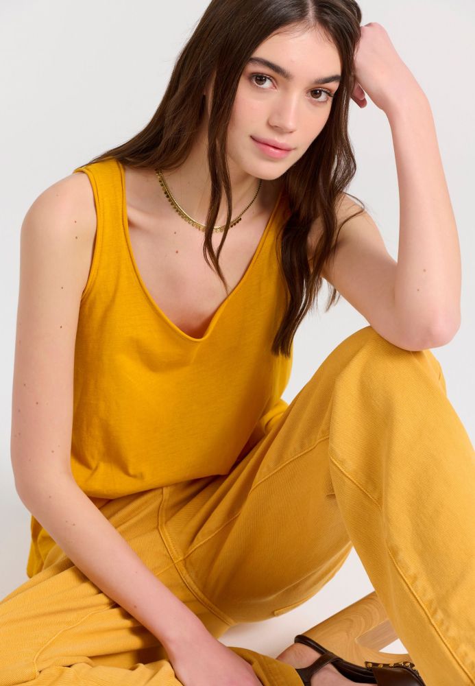 Γυναικείο μονόχρωμο tank top - The essentials