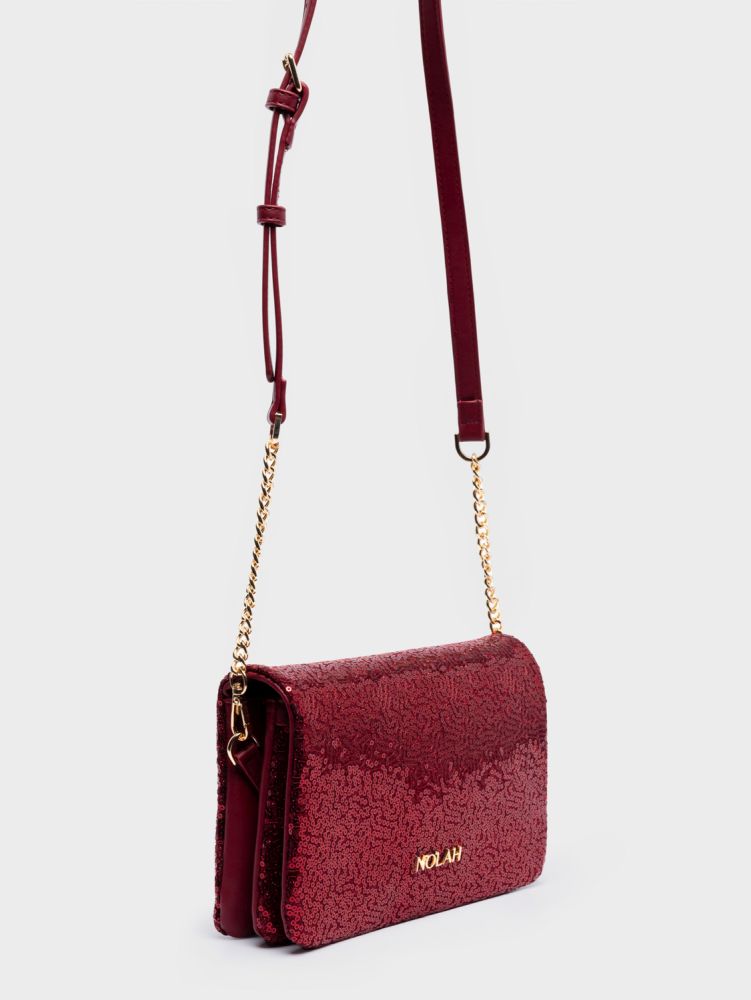 NOLAH ΓΥΝΑΙΚΕΙΑ ΤΣΑΝΤΑ ΩΜΟΥ BRIGGITE WINE RED