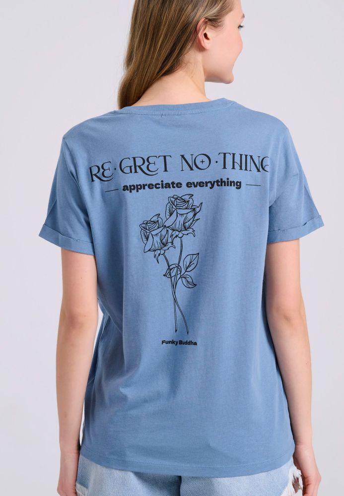 Organic cotton t-shirt με τύπωμα στη πλάτη