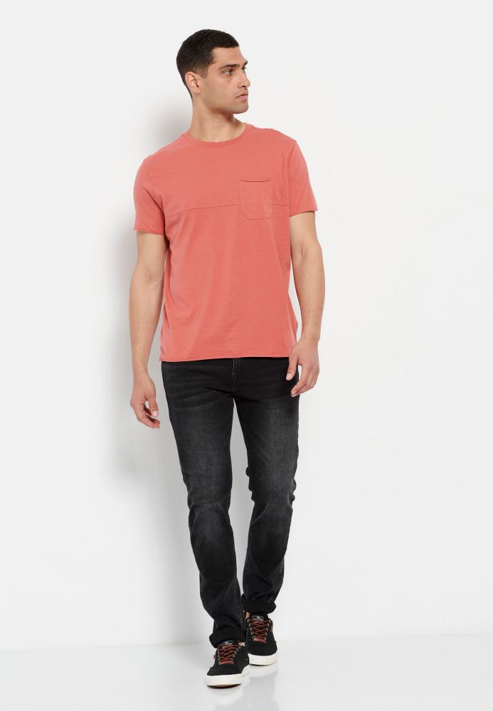 Loose fit t-shirt με raw edges