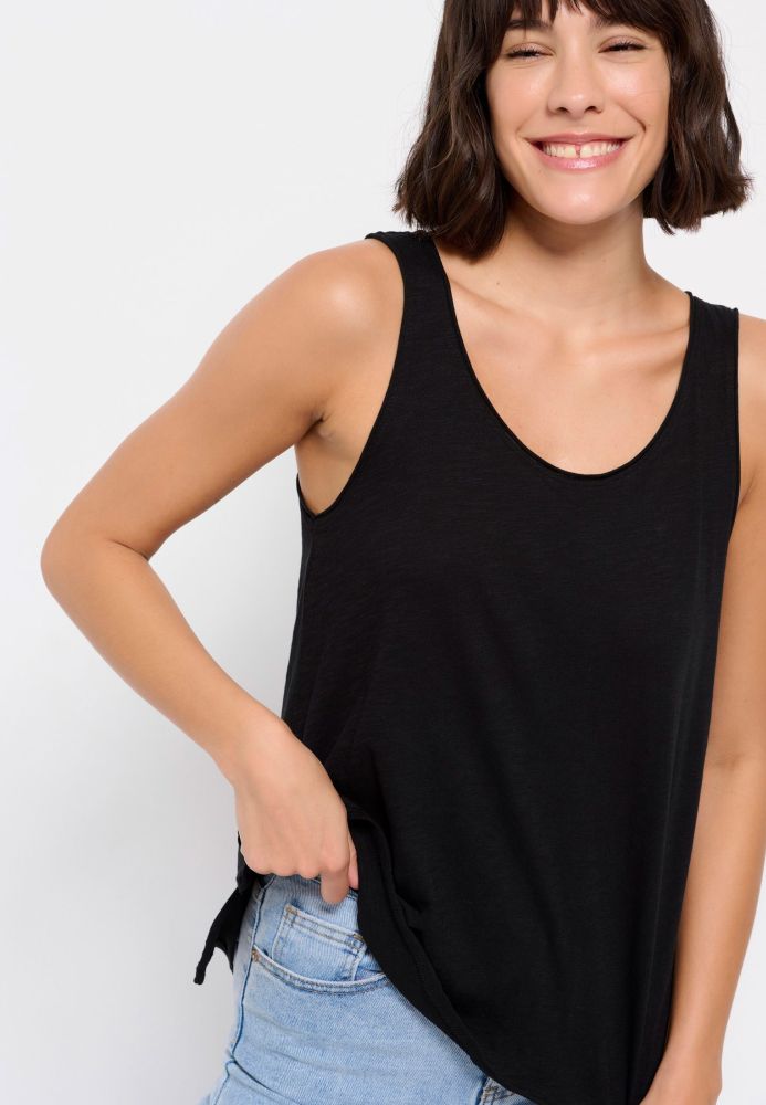 Βαμβακερό μονόχρωμο tank top
