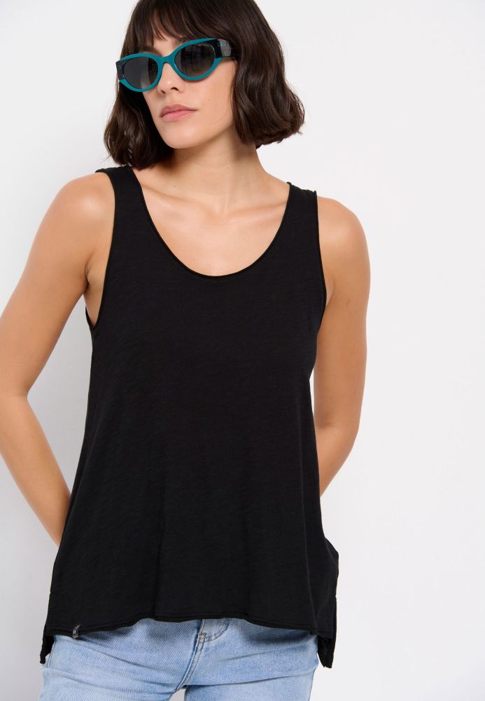 Βαμβακερό μονόχρωμο tank top