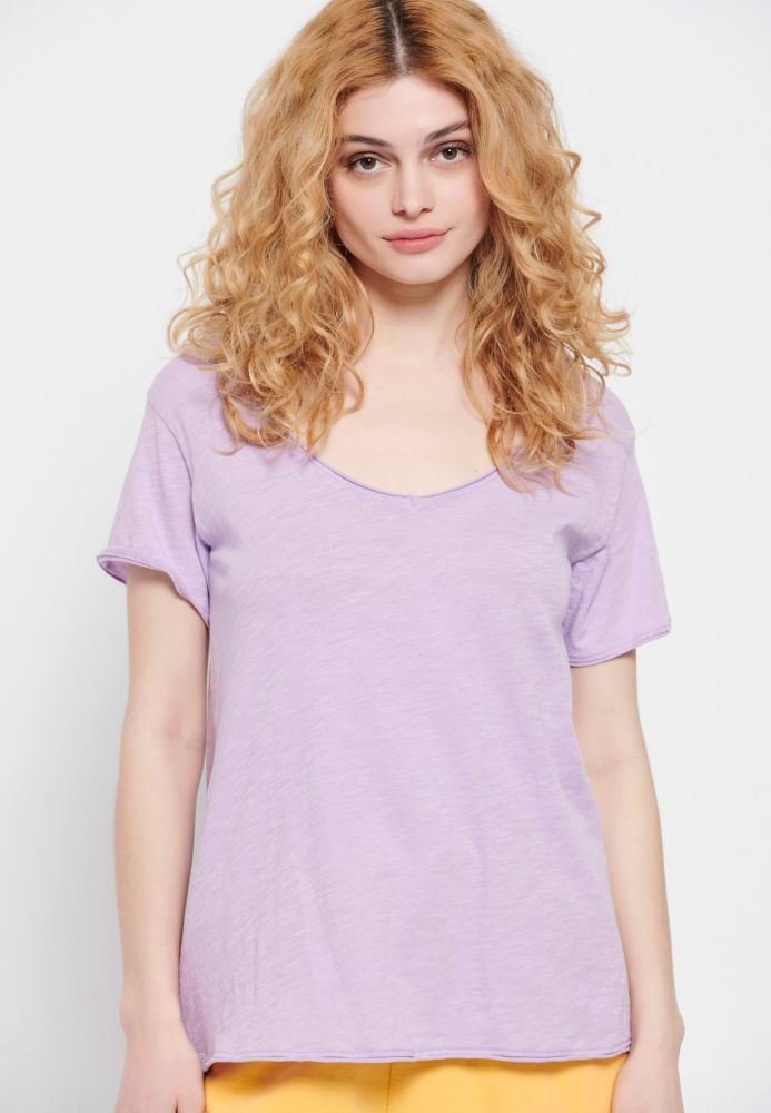 Essential t-shirt με V λαιμόκοψη