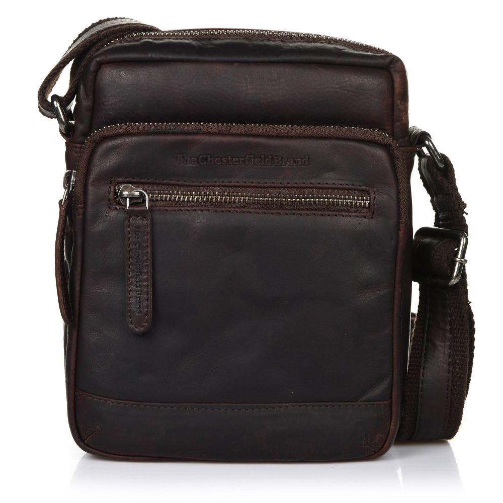 Δερμάτινο Τσαντάκι Χιαστί The Chesterfield Brand Birmingham C48.0980 01 Brown