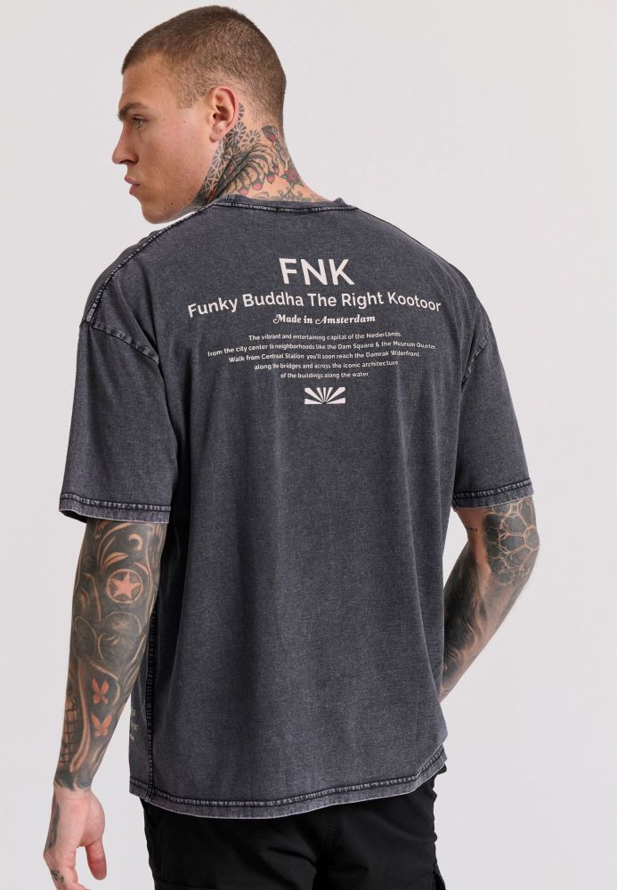 Oversized t-shirt με text artwork τύπωμα στην πλάτη