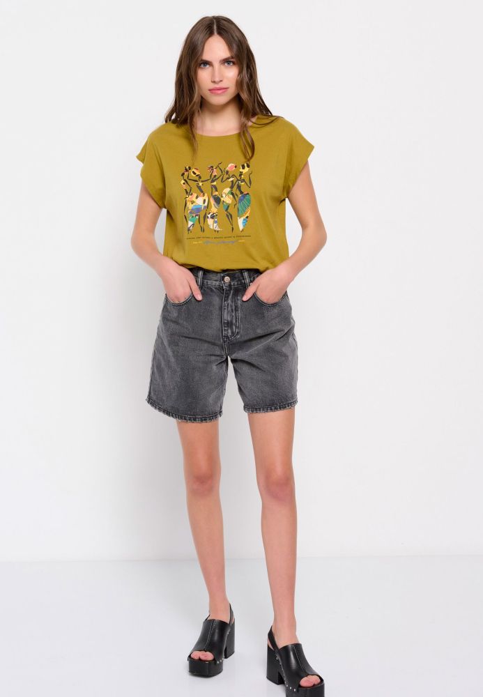 Organic cotton t-shirt με τύπωμα