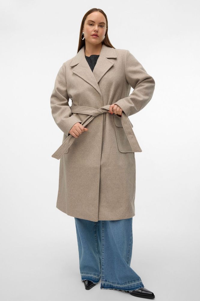 Μακρύ παλτό με ζώνη VERO MODA