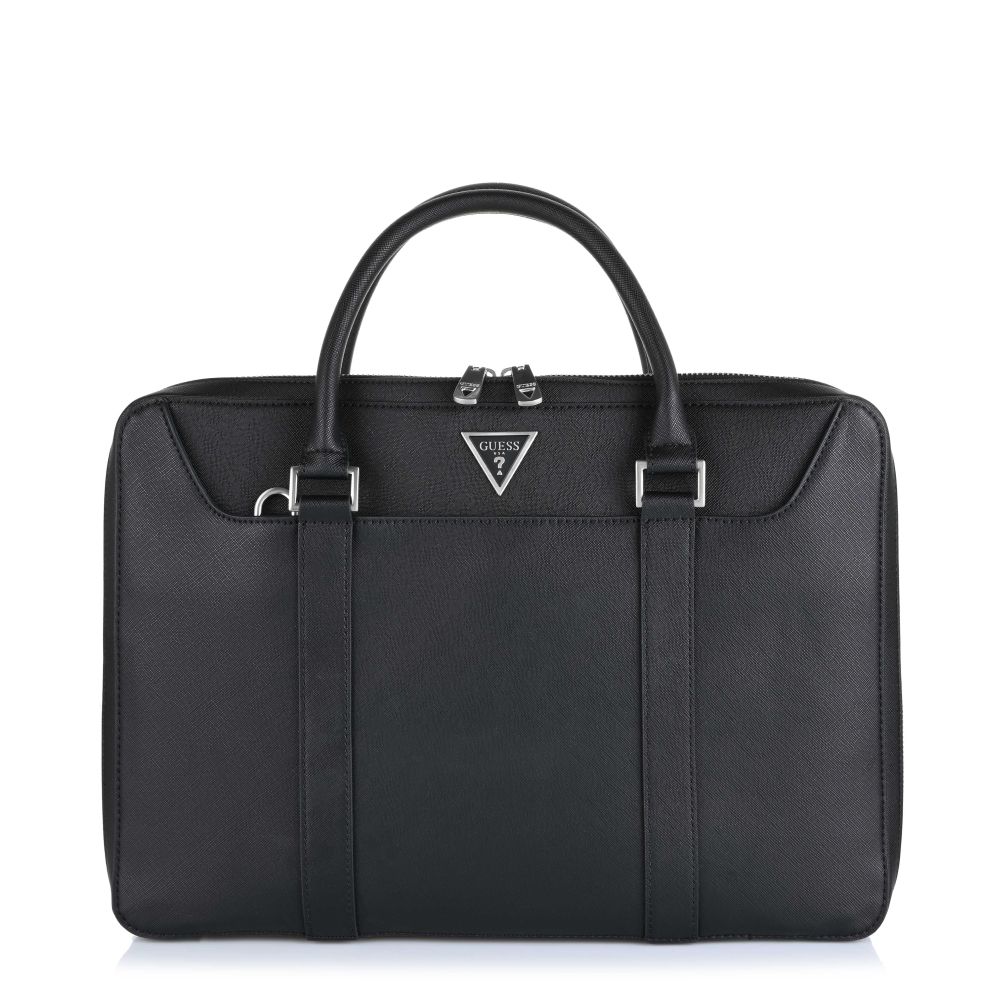 Χαρτοφύλακας Guess Certosa Saffiano Smart HMECSAP3138 Black